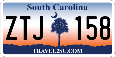SC license plate ZTJ158