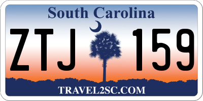 SC license plate ZTJ159