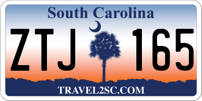 SC license plate ZTJ165