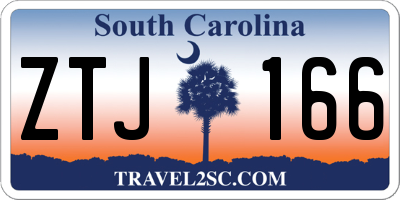 SC license plate ZTJ166