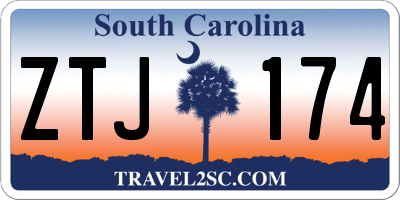 SC license plate ZTJ174