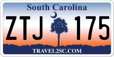 SC license plate ZTJ175
