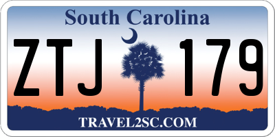 SC license plate ZTJ179