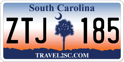 SC license plate ZTJ185