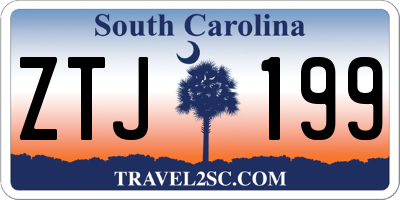 SC license plate ZTJ199