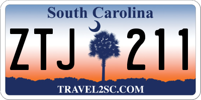 SC license plate ZTJ211