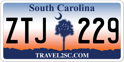 SC license plate ZTJ229