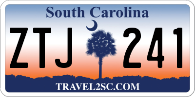 SC license plate ZTJ241