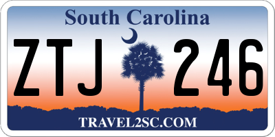 SC license plate ZTJ246