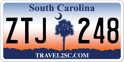 SC license plate ZTJ248