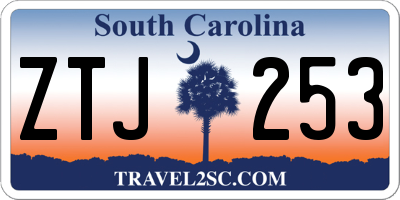SC license plate ZTJ253