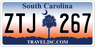 SC license plate ZTJ267