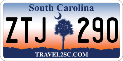 SC license plate ZTJ290