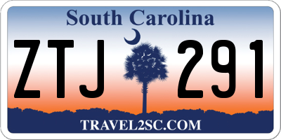 SC license plate ZTJ291