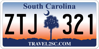SC license plate ZTJ321