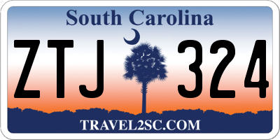 SC license plate ZTJ324