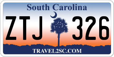 SC license plate ZTJ326