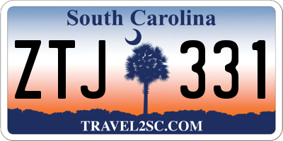 SC license plate ZTJ331