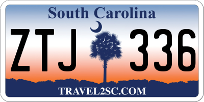 SC license plate ZTJ336