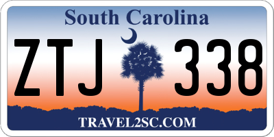 SC license plate ZTJ338
