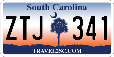 SC license plate ZTJ341