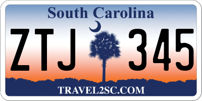 SC license plate ZTJ345