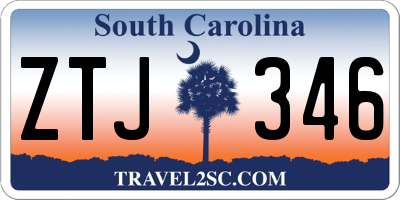 SC license plate ZTJ346