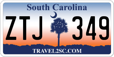 SC license plate ZTJ349