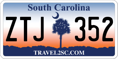 SC license plate ZTJ352