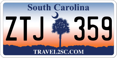 SC license plate ZTJ359