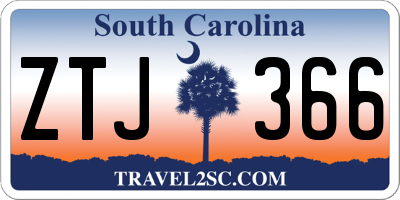 SC license plate ZTJ366