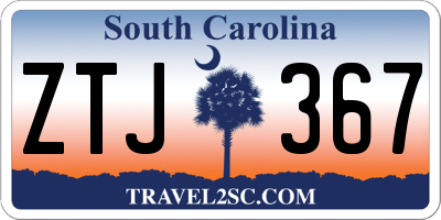 SC license plate ZTJ367