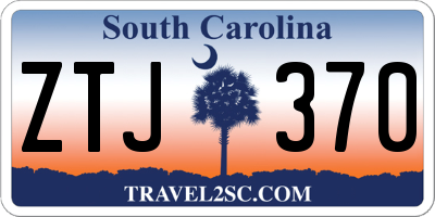 SC license plate ZTJ370