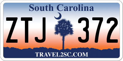 SC license plate ZTJ372