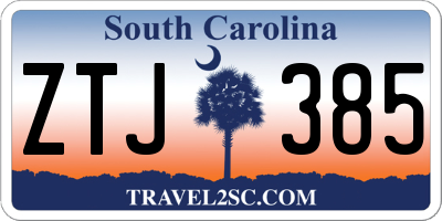 SC license plate ZTJ385