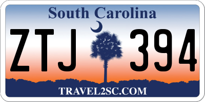 SC license plate ZTJ394