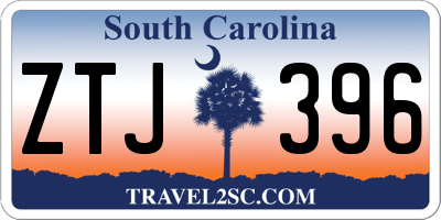 SC license plate ZTJ396