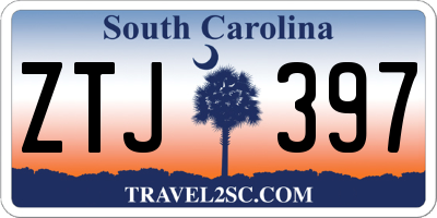 SC license plate ZTJ397