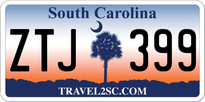 SC license plate ZTJ399