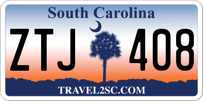 SC license plate ZTJ408