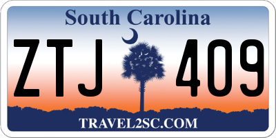 SC license plate ZTJ409