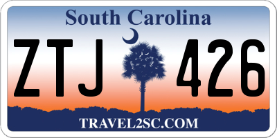 SC license plate ZTJ426