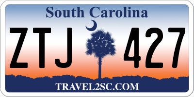 SC license plate ZTJ427