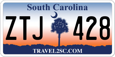 SC license plate ZTJ428