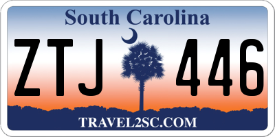 SC license plate ZTJ446
