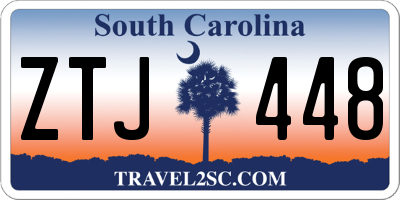 SC license plate ZTJ448