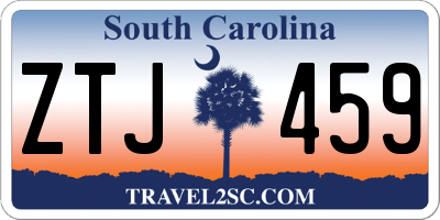 SC license plate ZTJ459
