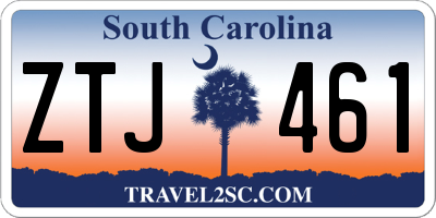 SC license plate ZTJ461