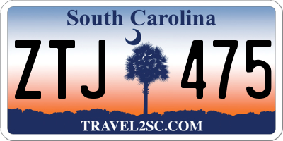 SC license plate ZTJ475