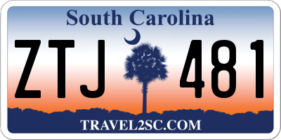 SC license plate ZTJ481